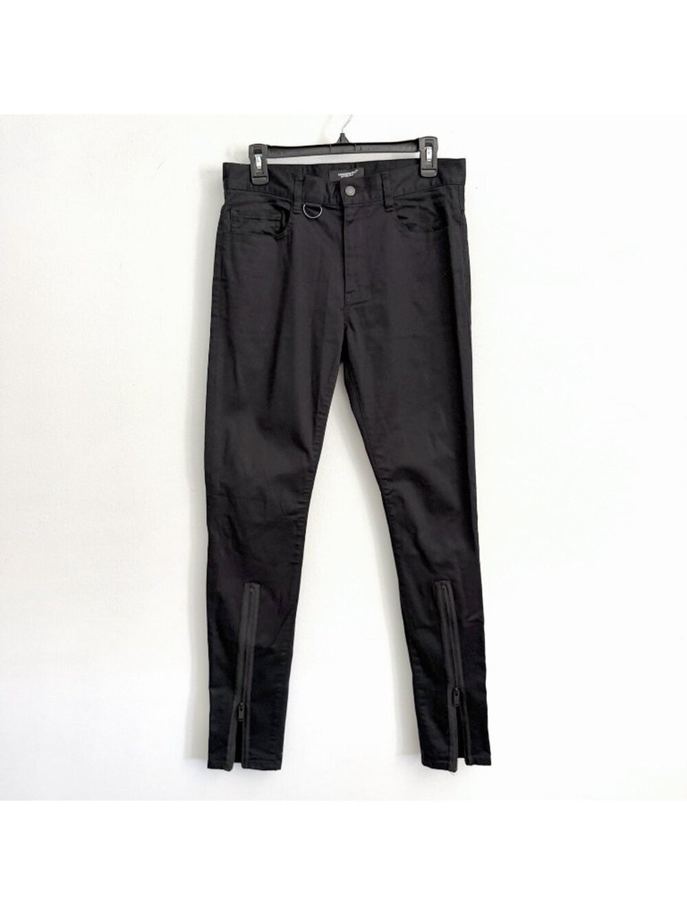 Undercover Jun Takahashi Black Slim Fit Pants Zipper Ankle Men’s Sz 3 / US Large